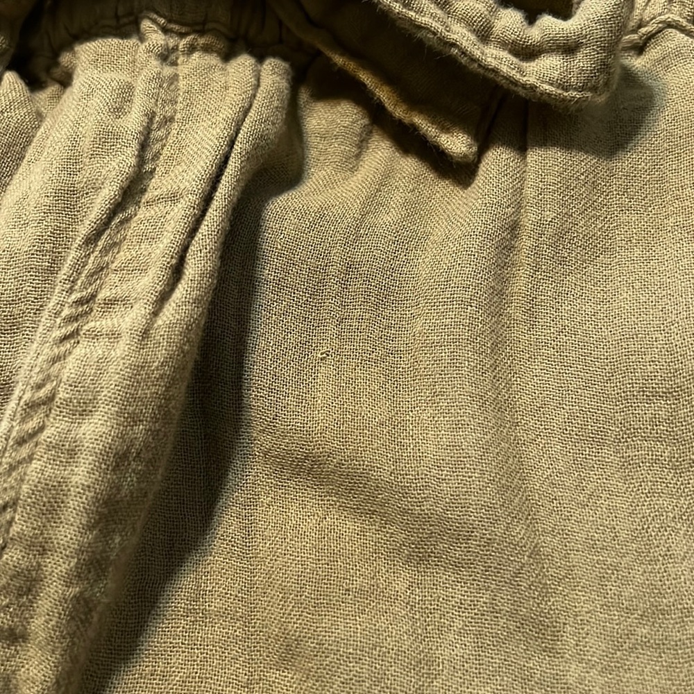 High Rise Soft Short (SO) Junior Women Olive Green Camp Shorts - Picture 5 of 5